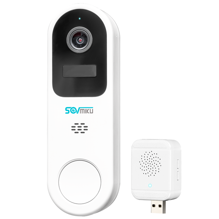 Vicohome DB3 2K Smart Video Doorbell with Chime, Home Security Battery Camera Wireless, Audible Alarm, Easy to Setup, Human Detection,Two Way Audio, 2.4GHz Wi-Fi, No SD Slot, 180 Days Exchange Policy
