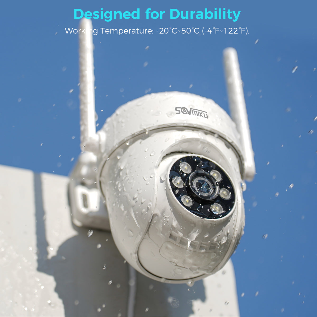 Vicohome 2K Wired Outdoor Camera, Plug-in, 24/7 Recording, AI Tracking, Home Security, 2.4GHz Wi-Fi, 360° View Pan/Tilt, Two Way Audio,Color Night Vision,Easy to Setup, Strobe Siren,180 Days Care Plan