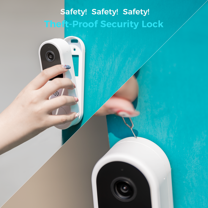 Vicohome DB3 2K Smart Video Doorbell with Chime, Home Security Battery Camera Wireless, Audible Alarm, Easy to Setup, Human Detection,Two Way Audio, 2.4GHz Wi-Fi, No SD Slot, 180 Days Exchange Policy
