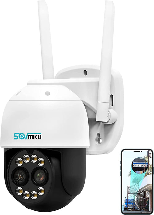 8X Hybrid Zoom Auto Tracking Pan/Tilt 360° View 4MP WiFi PTZ Security Camera