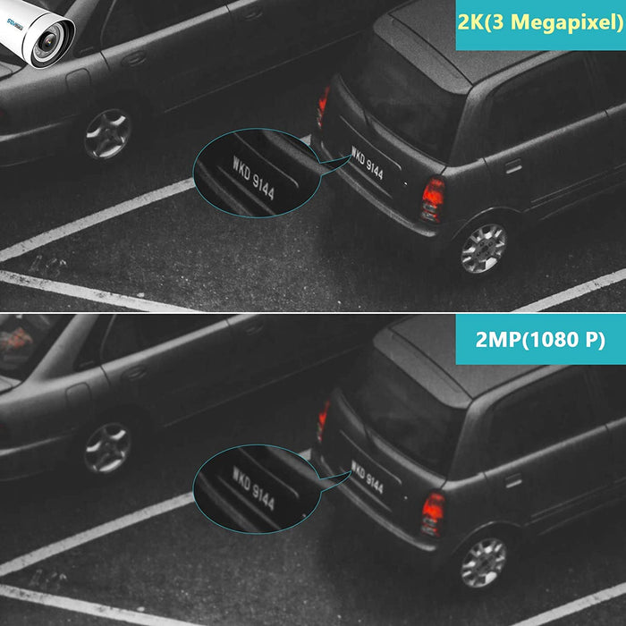 WiFi Security Camera System Face Detection 3MP Two Way Audio 8Channel NVR,  with 500GB Hard Drive