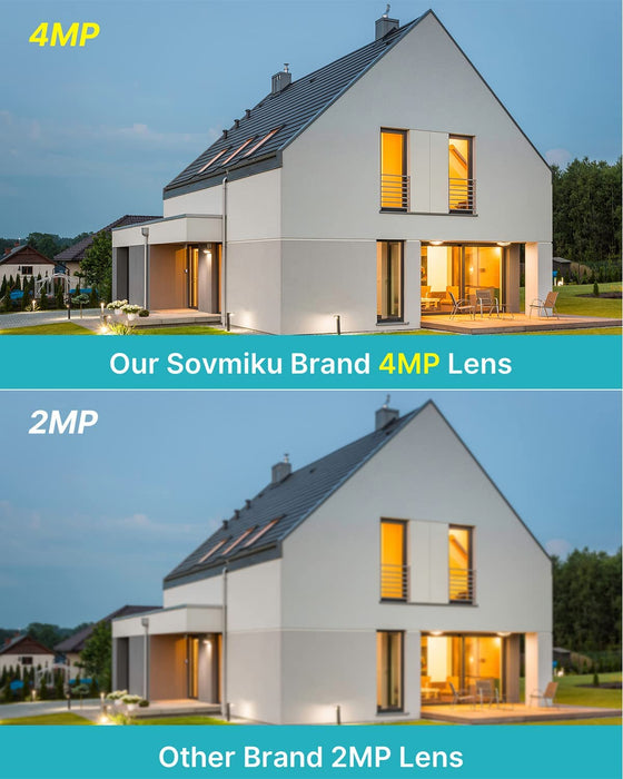 8X Hybrid Zoom Auto Tracking Pan/Tilt 360° View 4MP WiFi PTZ Security Camera